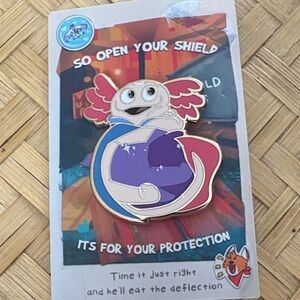 Colorful Axolotl Enamel Pin